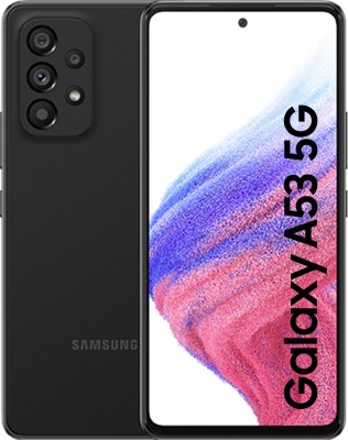 SAMSUNG Galaxy A53 (Awesome Black, 128 GB)(6 GB RAM)