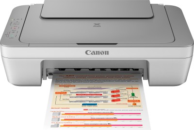 Canon PIXMA MG2470 All-in-One Inkjet Printer(White, Grey, Ink Cartridge)