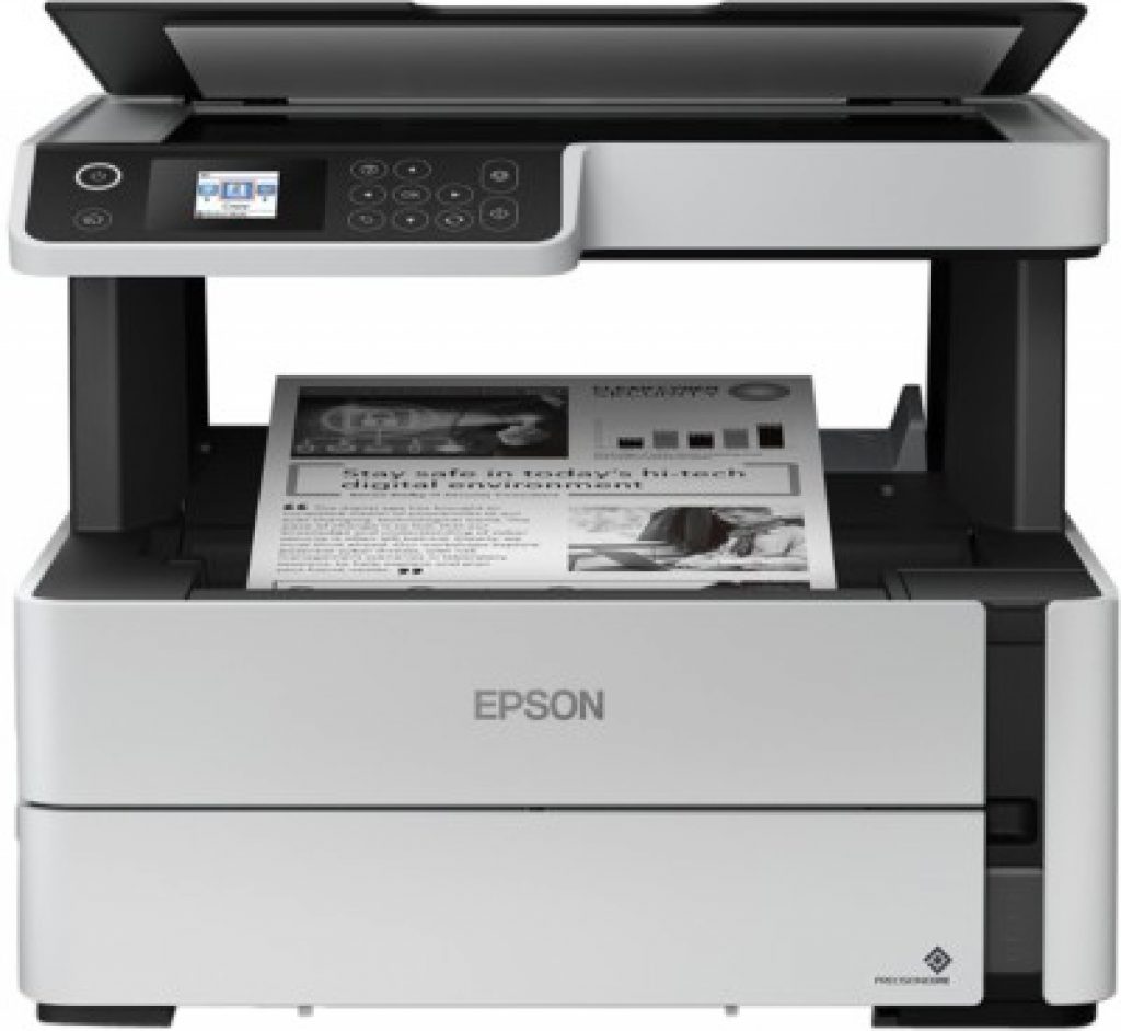 epson m2140 multi function monochrome printerwhite ink bottle 1
