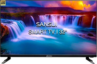 Sansui Prime Series 80 cm (32 inch) HD Ready LED Smart Android Based TV with Bezel-less Design (BLACK) (2021 Model)(JSY32SKHD)