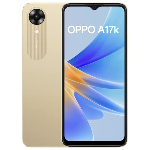 OPPO A17k (Gold, 3GB RAM, 64GB Storage) with No Cost EMI/Additional Exchange Offers