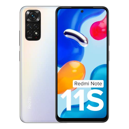 Redmi Note 11S (Polar White, 6GB RAM, 128GB Storage)|108MP AI Quad Camera | 90 Hz FHD+ AMOLED Display | 33W Charger Included | Additional Exchange Offers| Get 2 Months of YouTube Premium Free!