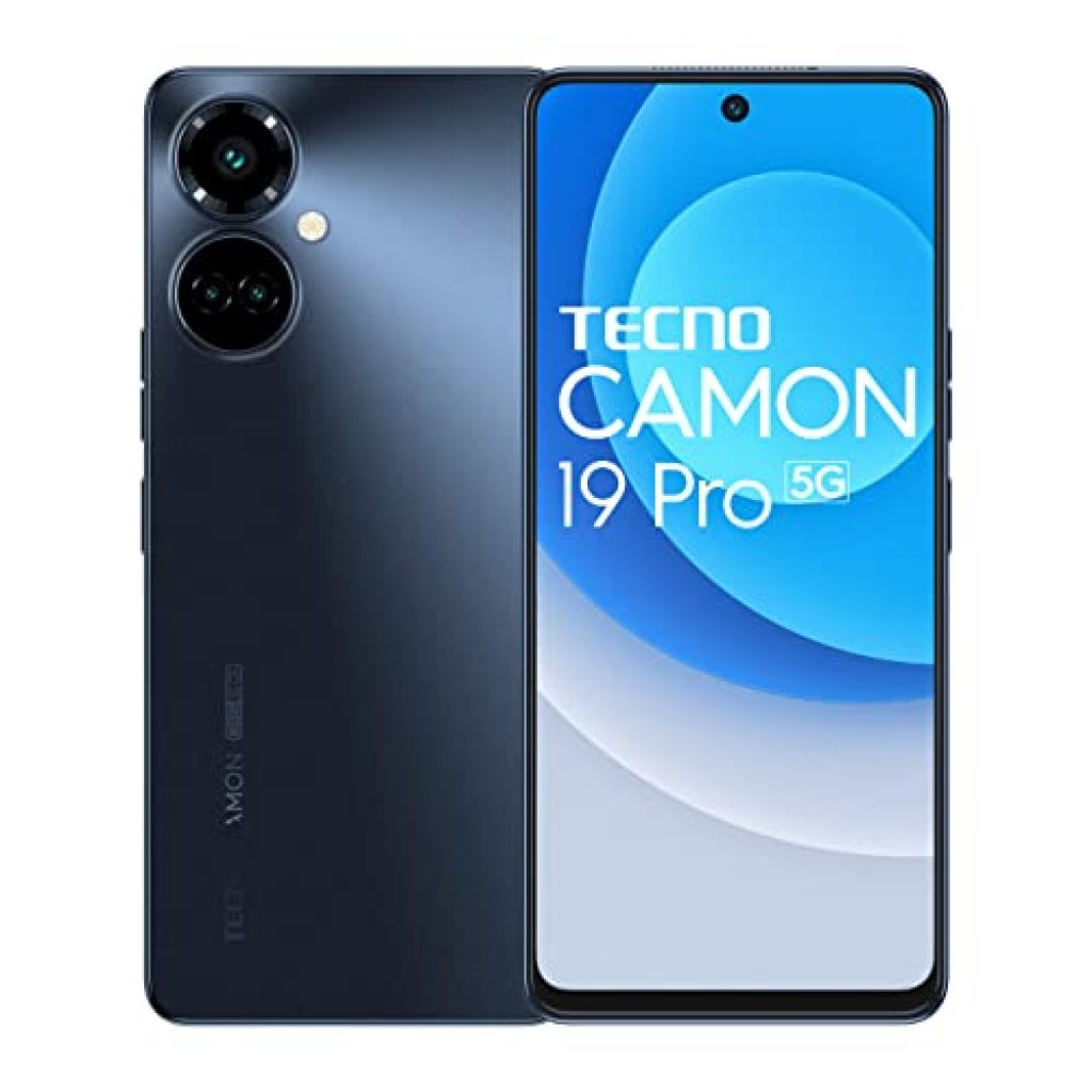 renewed tecno camon 19 pro 5g eco black 8gb ram128gb storage 64mp