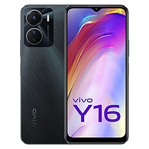 vivo Y16 (Stellar Black, 3GB RAM, 32GB Storage) with No Cost EMI/Additional Exchange Offers