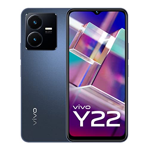 vivo Y22 (Starlit Blue, 6GB RAM, 128GB Storage) with No Cost EMI/Additional Exchange Offers