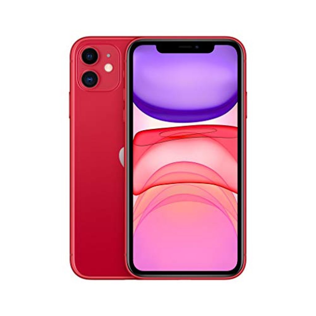 Apple iPhone 11 (64GB) - (Product) RED (Includes EarPods, Power Adapter)