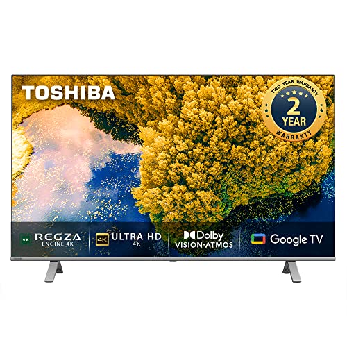 Toshiba 108 cm (43 inches) Bezelless Series 4K Ultra HD Smart LED Google TV 43C350LP (Silver)