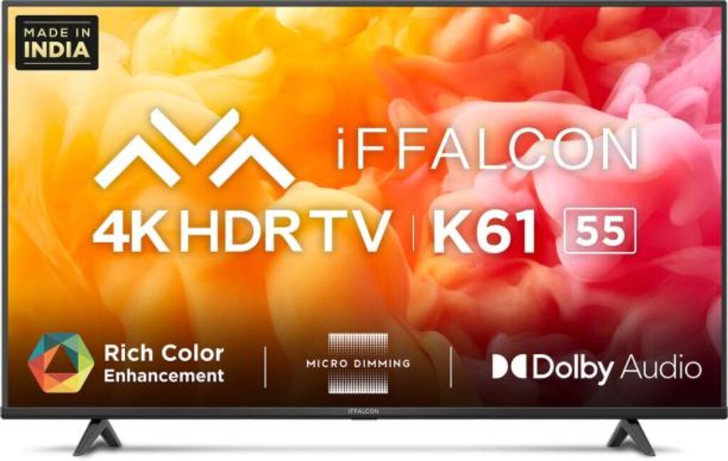 iFFALCON TCL 55 inch Ultra HD LED Smart Android TV