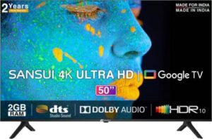 Sansui 50 inch ultra hd LED Screen Smart Google TV 2023 (JSW50GSUHD)