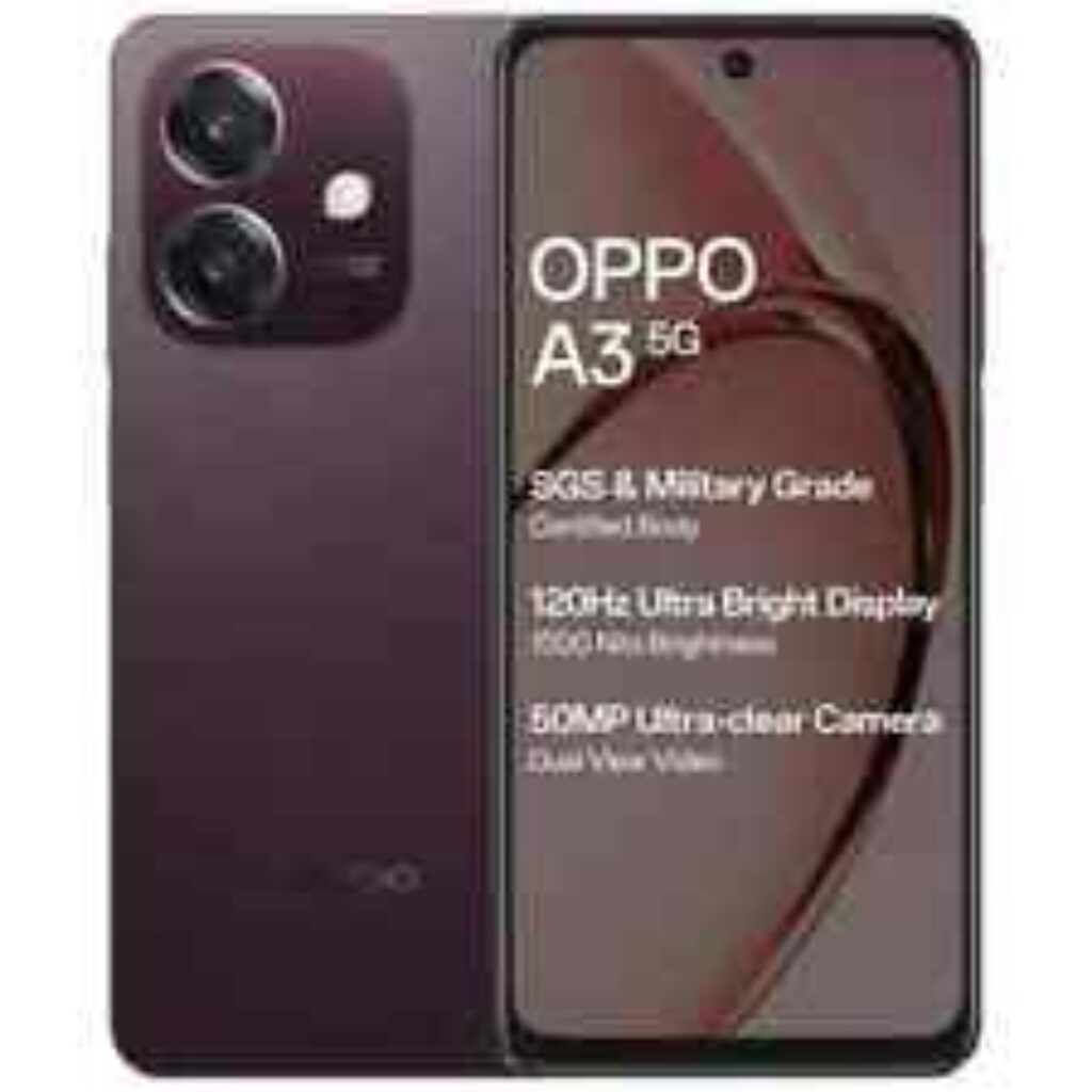 OPPO A3 5G(Red 6GB RAM 128GB) 6.67 inch MediaTek Dimensity 6300 Global Version